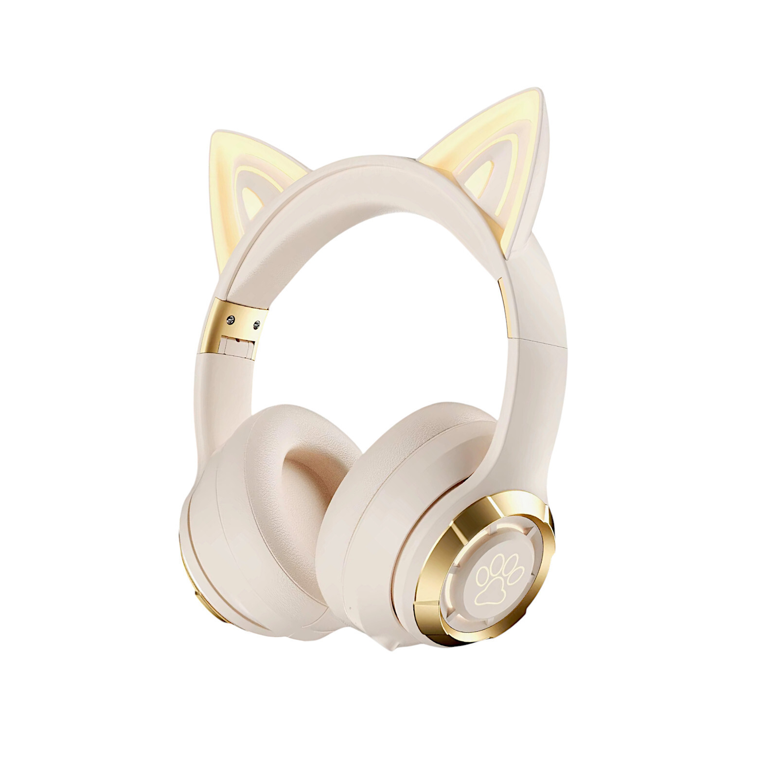 LED Cat Ears Wireless Bluetooth Headphones Foldable RGB Gaming Headset Gift Box