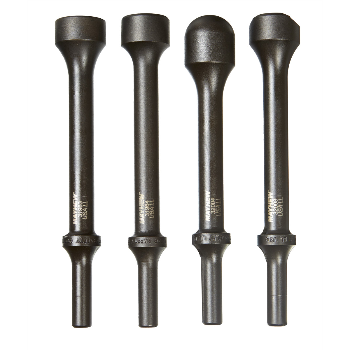 Mayhew Tools 32024 4-Piece Pneumatic Specialty Hammer Set