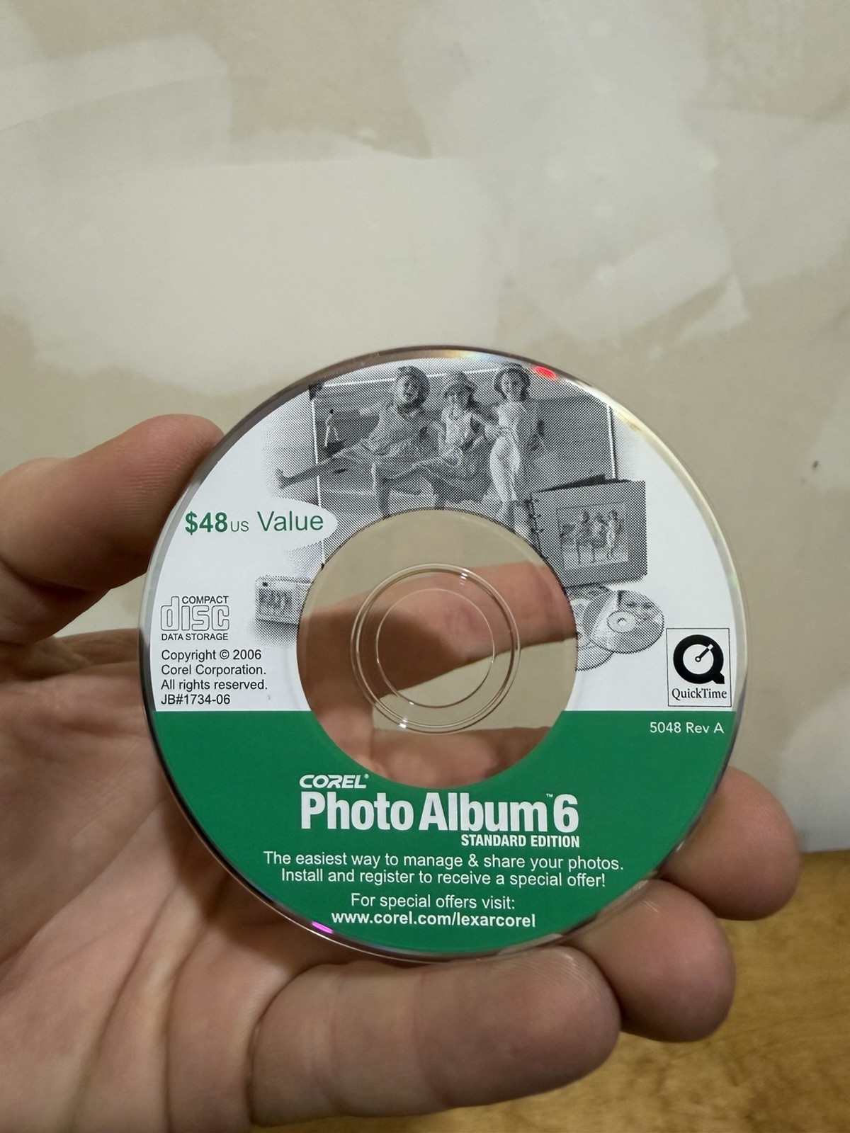 Corel Photo Album 6 Mini Micro CD Disc Standard Edition For Windows XP or 2000