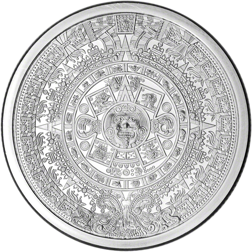 5 oz. Golden State Mint Silver Round Aztec Calendar .999 Fine