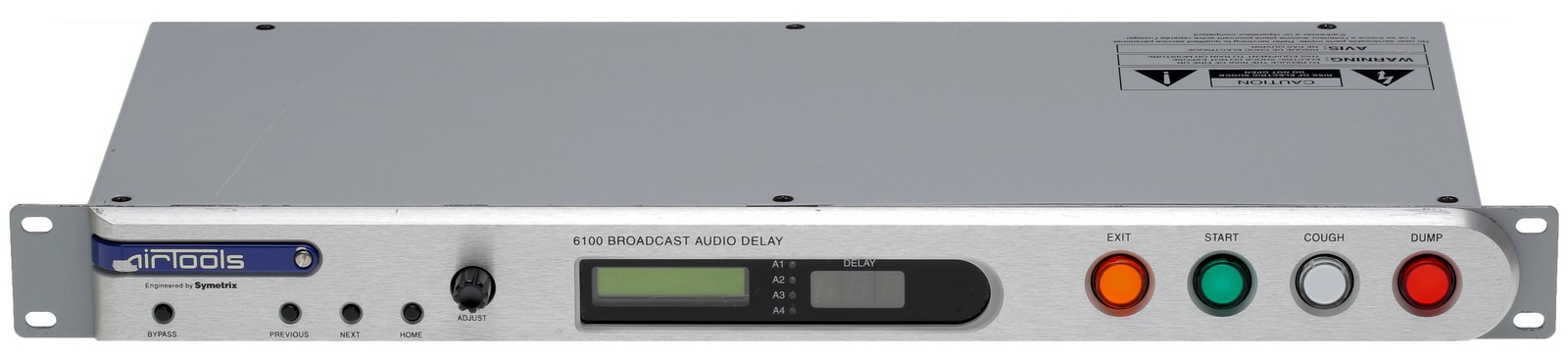 Symetrix Airtools 6100 AES Digital Audio Broadcast 20 Sec Profanity Delay DUMP
