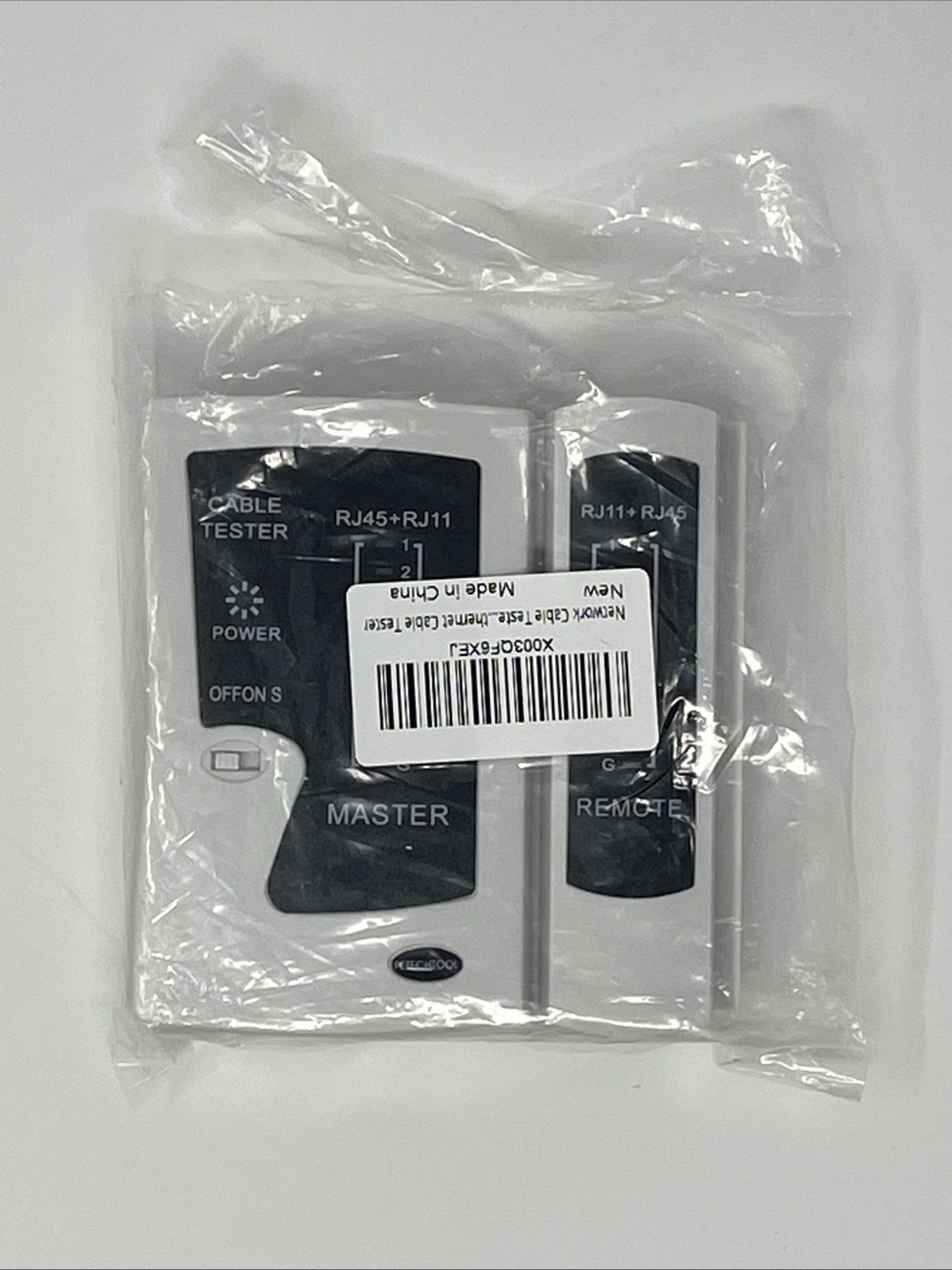 Network Ethernet Cable Tester for LAN RJ45 RJ11 White Petechtool Not Tested