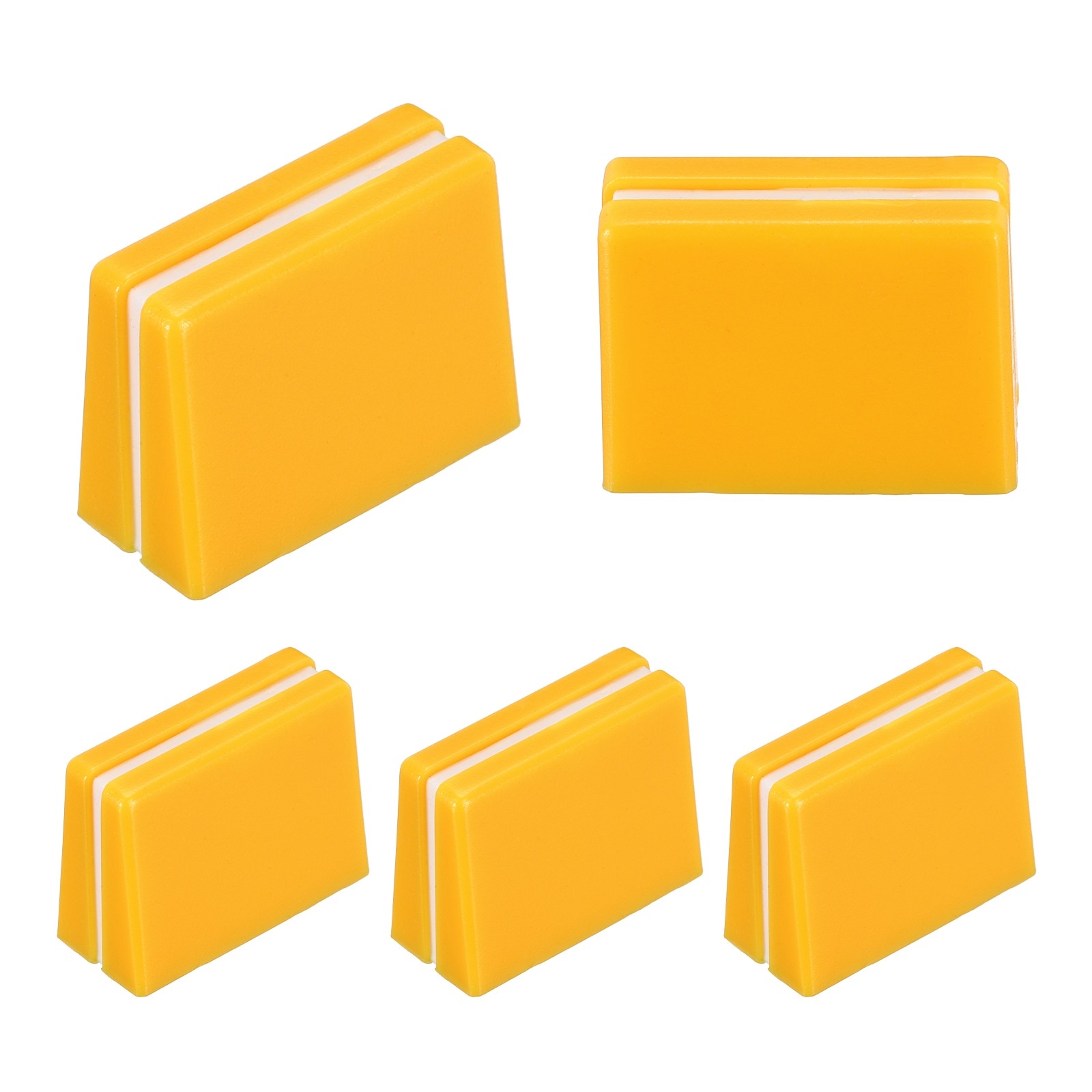 Universal Fader Knobs, Yellow Mixer Fader Caps Plastic for DJ Console, 5Pcs