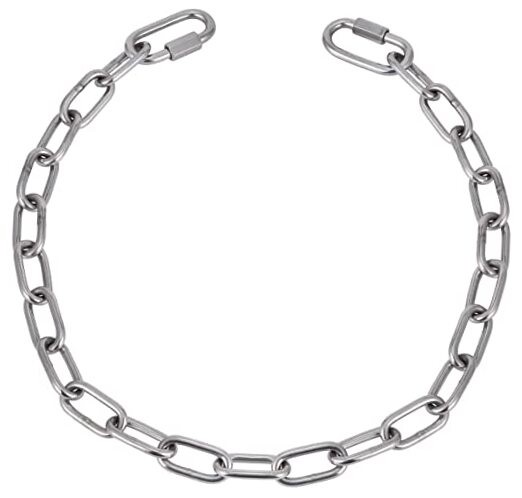 Stainless Steel Link Chain, KWOKWEI Long Metal Chain Link with 2 Locking 3.28ft