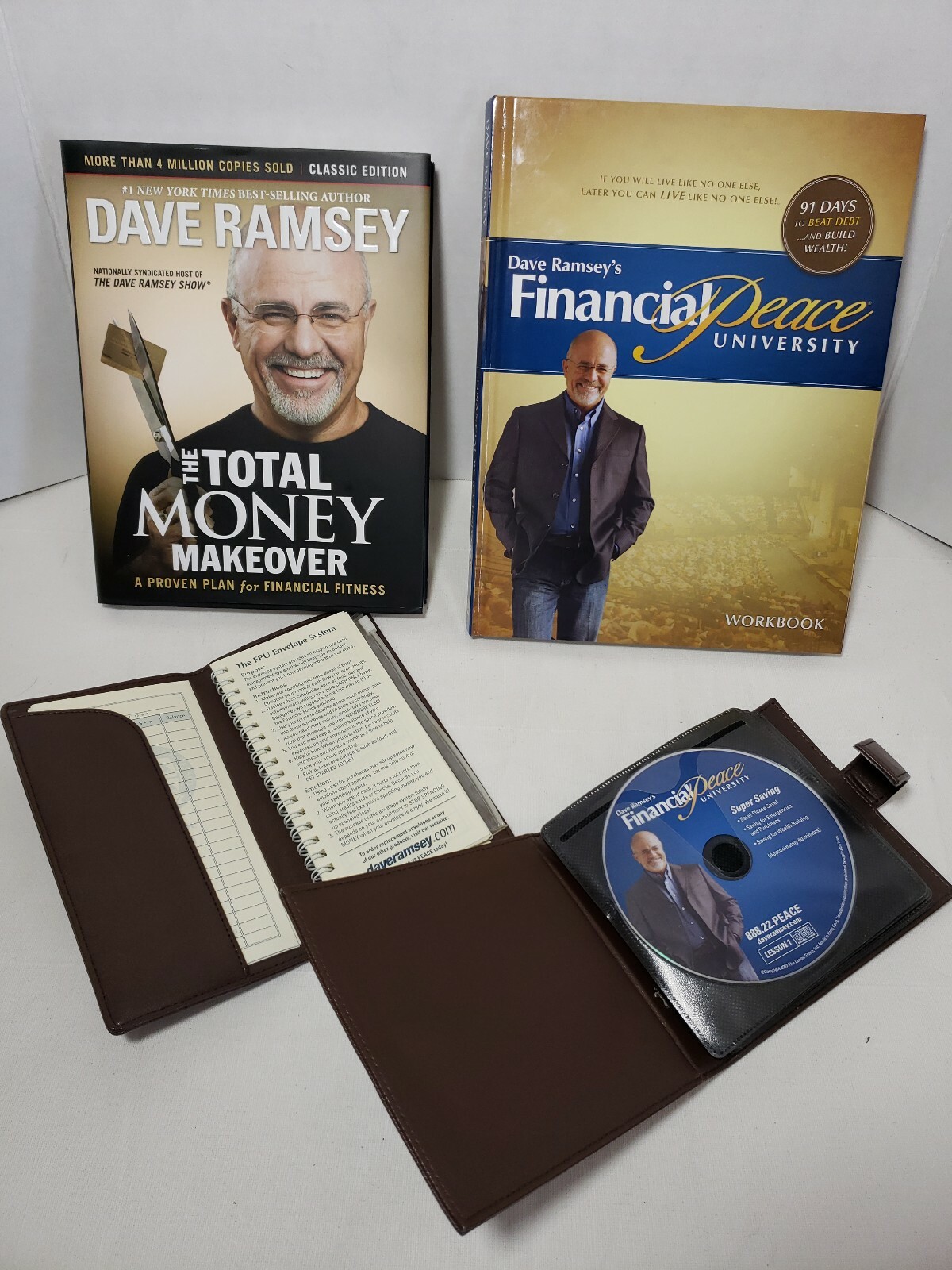 Dave Ramsey's Financial Peace Money Makeover Workbook CD's BOOK and Env. System