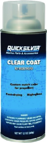 Mercury Quicksilver High Gloss Paint Clear Coat 12oz Aerosol Spray