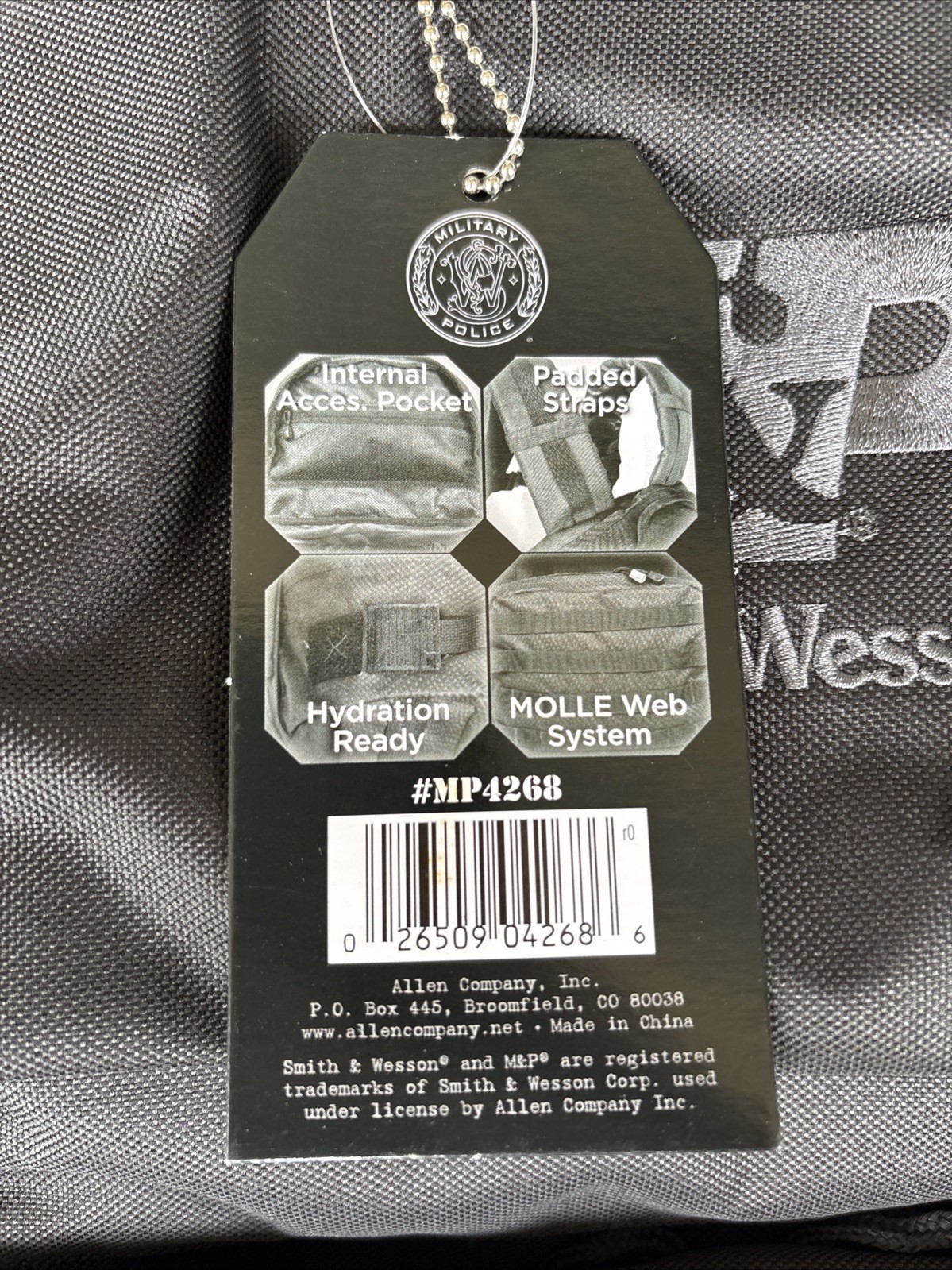 Smith and Wesson M&P Tactical Firearms Backpack Black