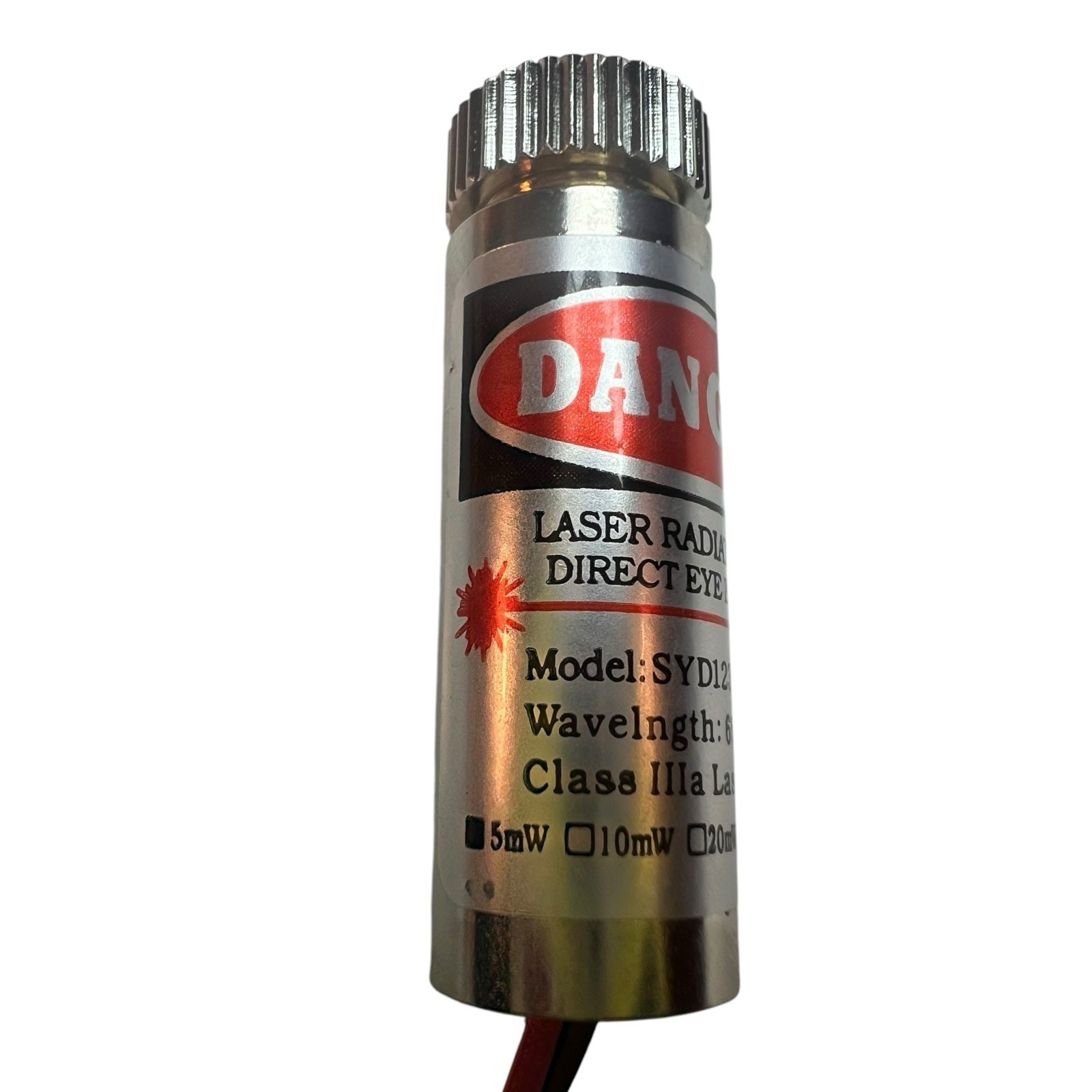 Cross Laser Diode Module | 3V-5V DC 12mm Focusable Class IIIa Laser Head