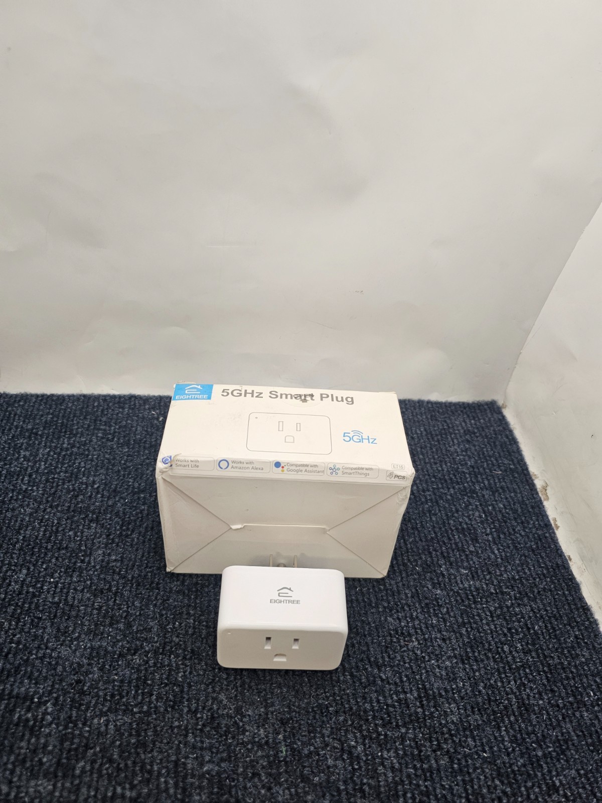 (QTY 4) EIGHTREE ET15 Mini Smart Plug 5GHz & 2.4GHz Wi-Fi 120V 60Hz