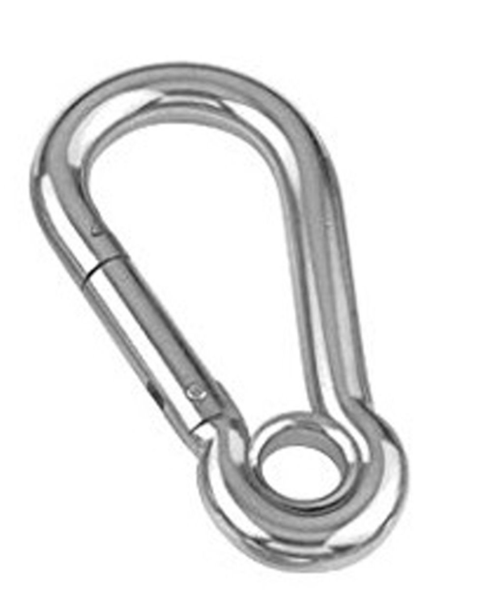 Heavy Duty 1 x Carabiner Spring Snap Hook Clip 5.5" / 4144 lb breaking point