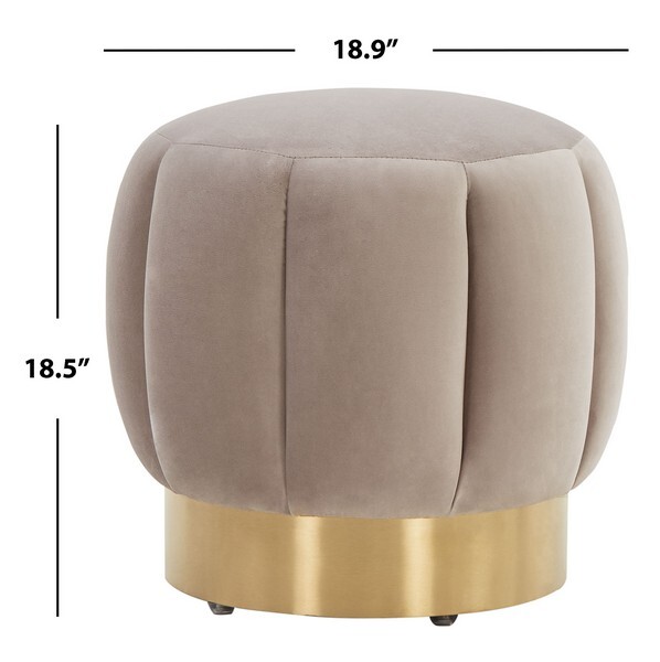 Safavieh MAXINE CHANNEL TUFTED OTTTOMAN, Reduced Price 2172728288 SFV4707G