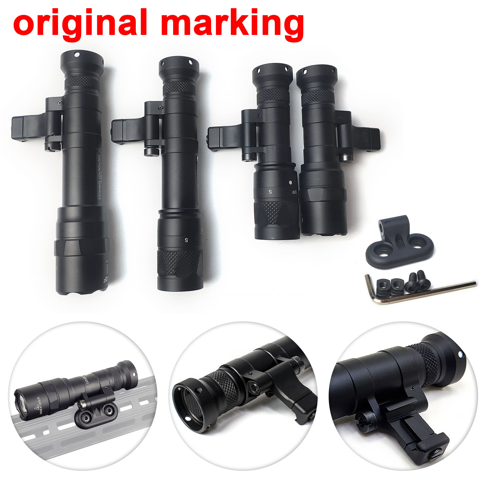 For M640V M640DF M340V Light Airsoft Flashlight Light LED Lanterna Fit 20mm Rail