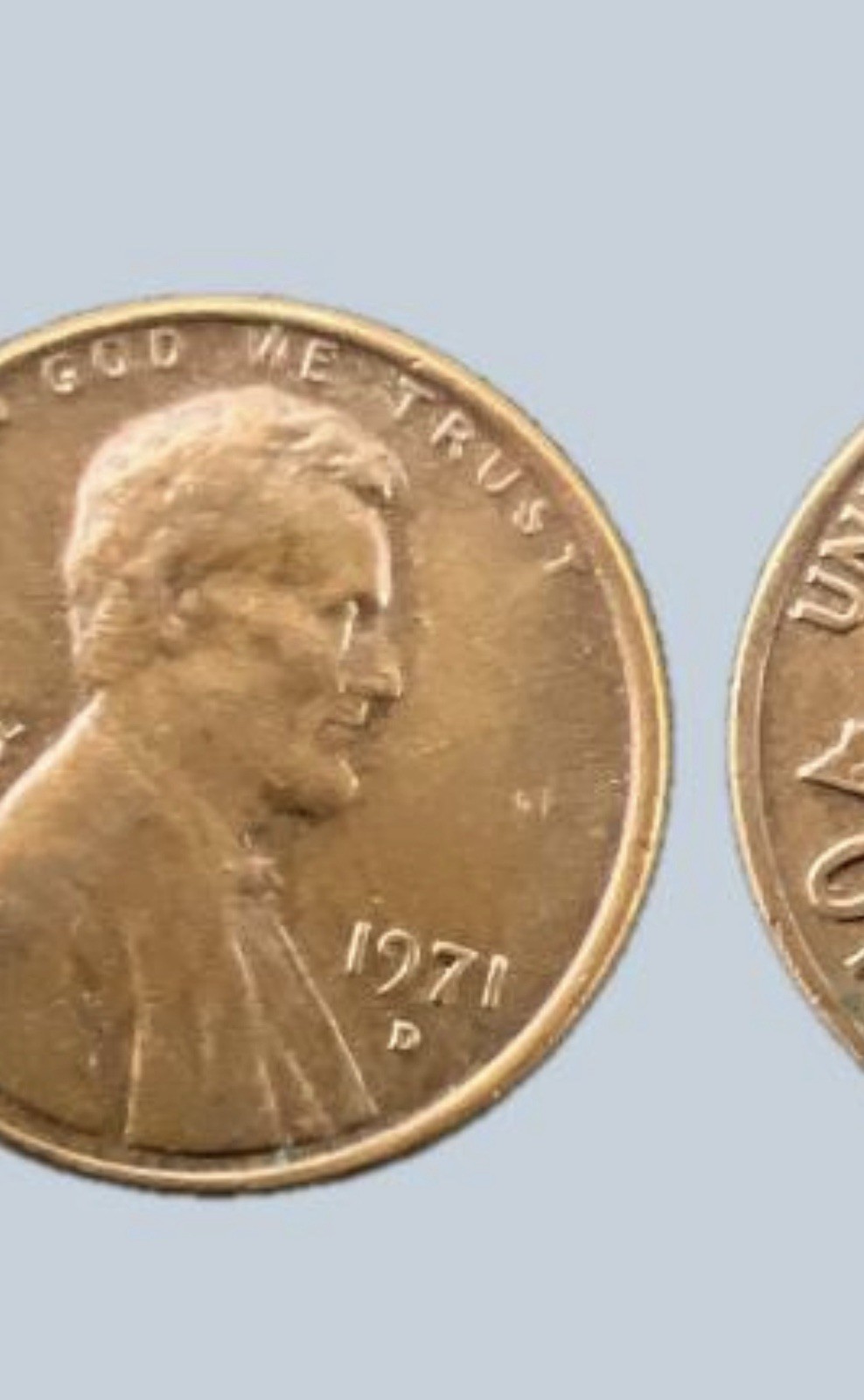 RARE 1971 “D” Lincoln Memorial Penny with multiple errors.