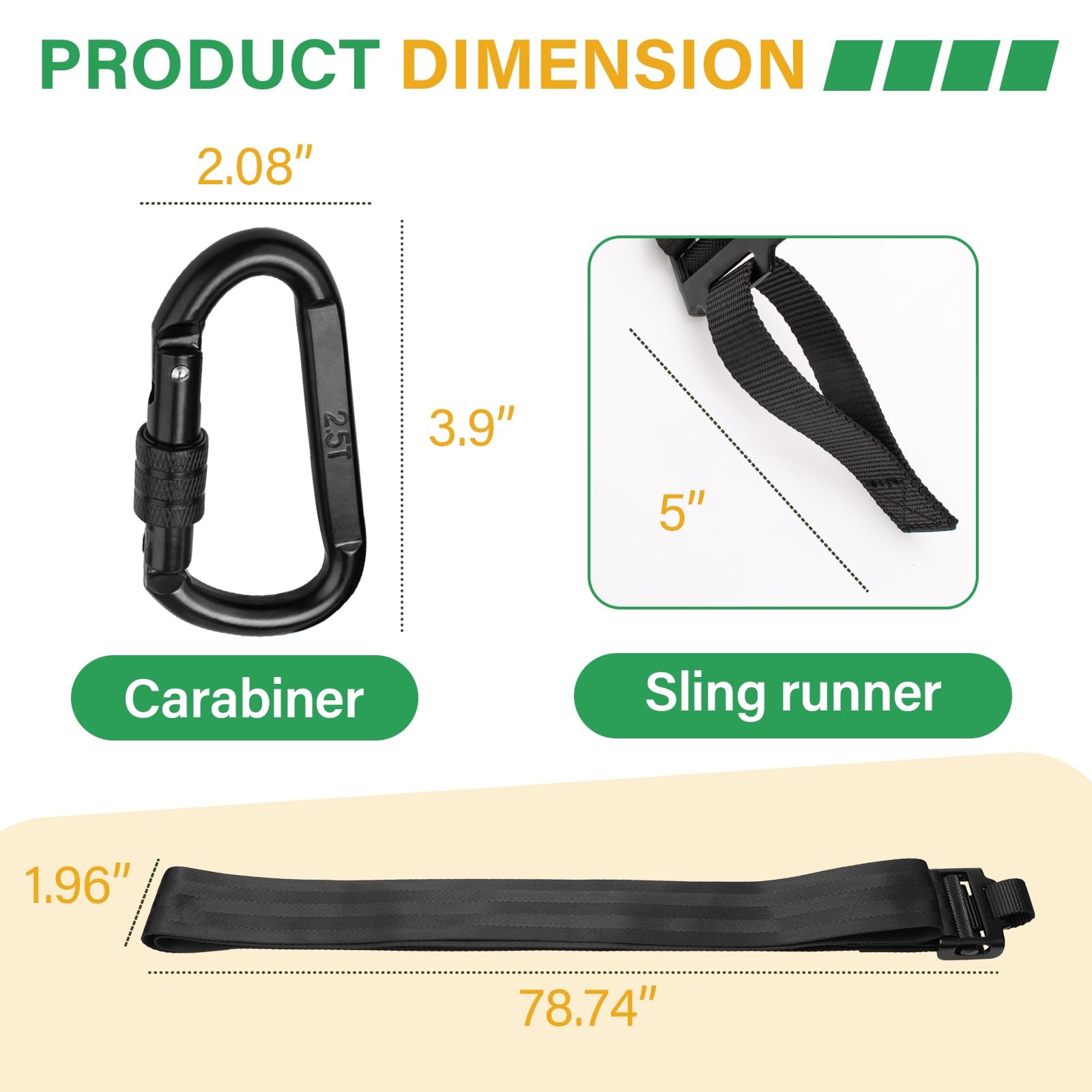 Quick-Connect Treestrap for Hunter Safety System - Climbing Stand Strap Trees...