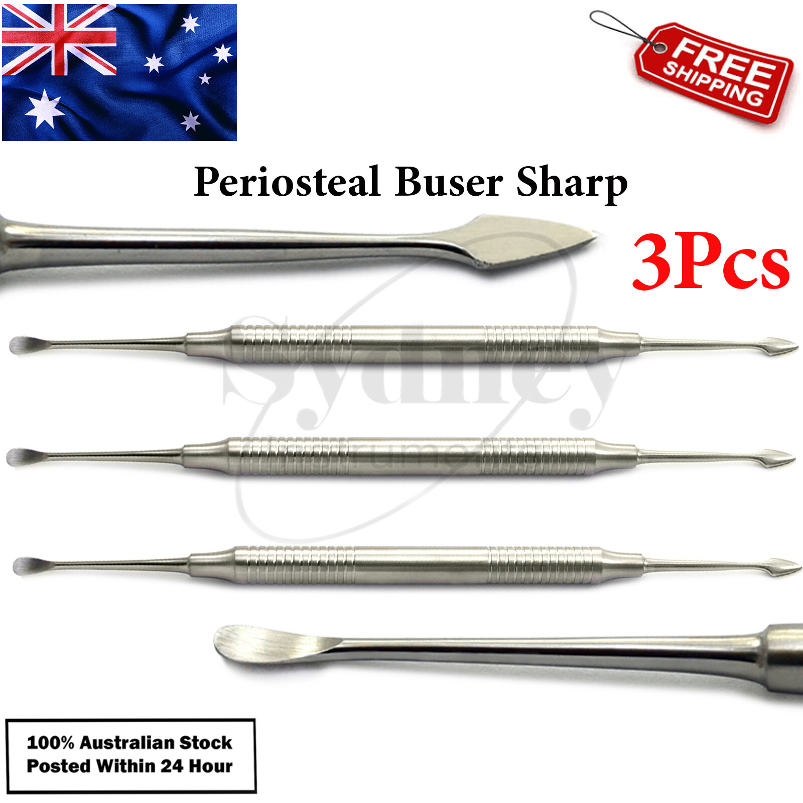 Dental Periosteal Sharp Buser Elevator Mucoperiosteum Reflecting Retracting Lab