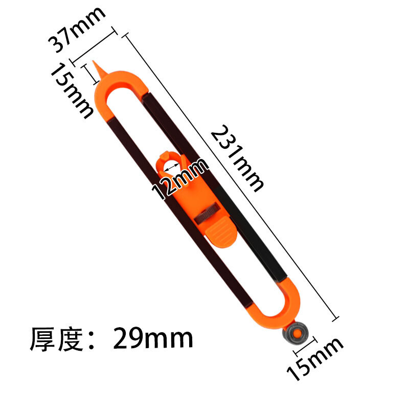 2026 NEW Profile Scribing Ruler Contour Gauge with Lock - Precise Scribe Tool