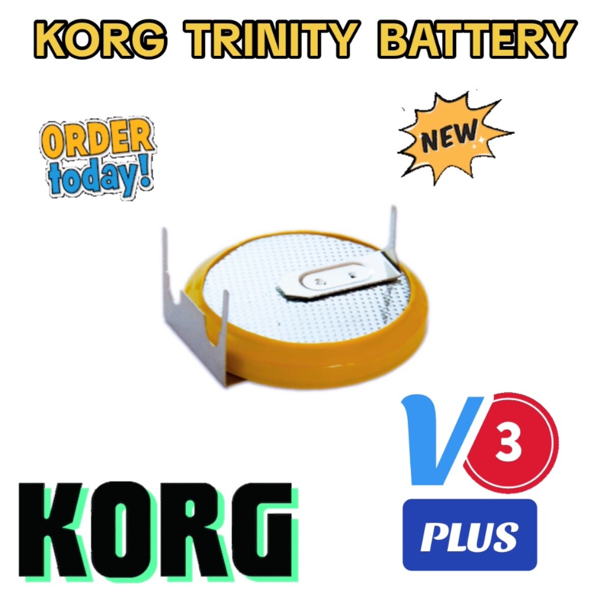Korg Trinity Battery -V3 - Plus -new -USA SHIPPING ONLY