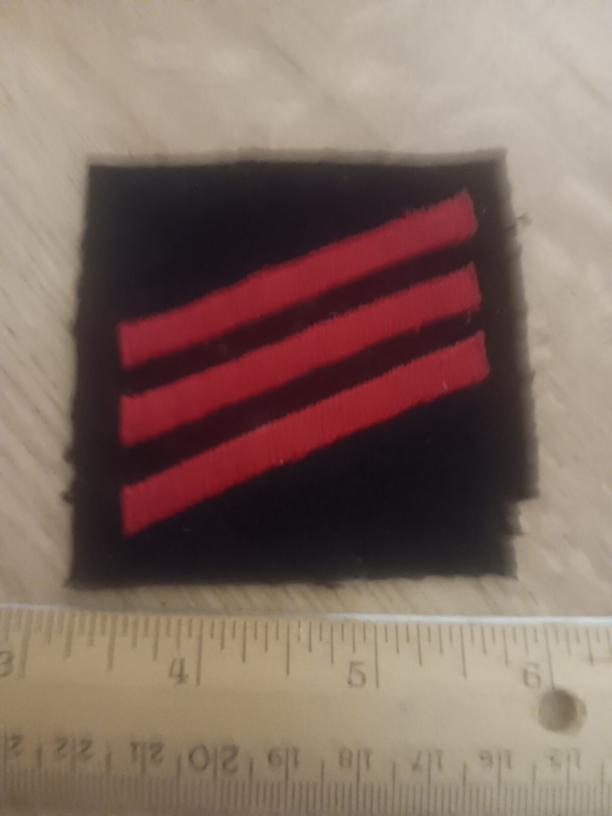 U. S. Navy Red And Black E-3 Patch (23-2716)