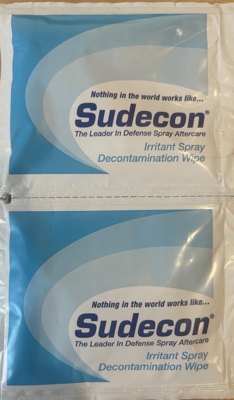 Sudecon Pepper Spray Decontamination wipes - 2 Pack