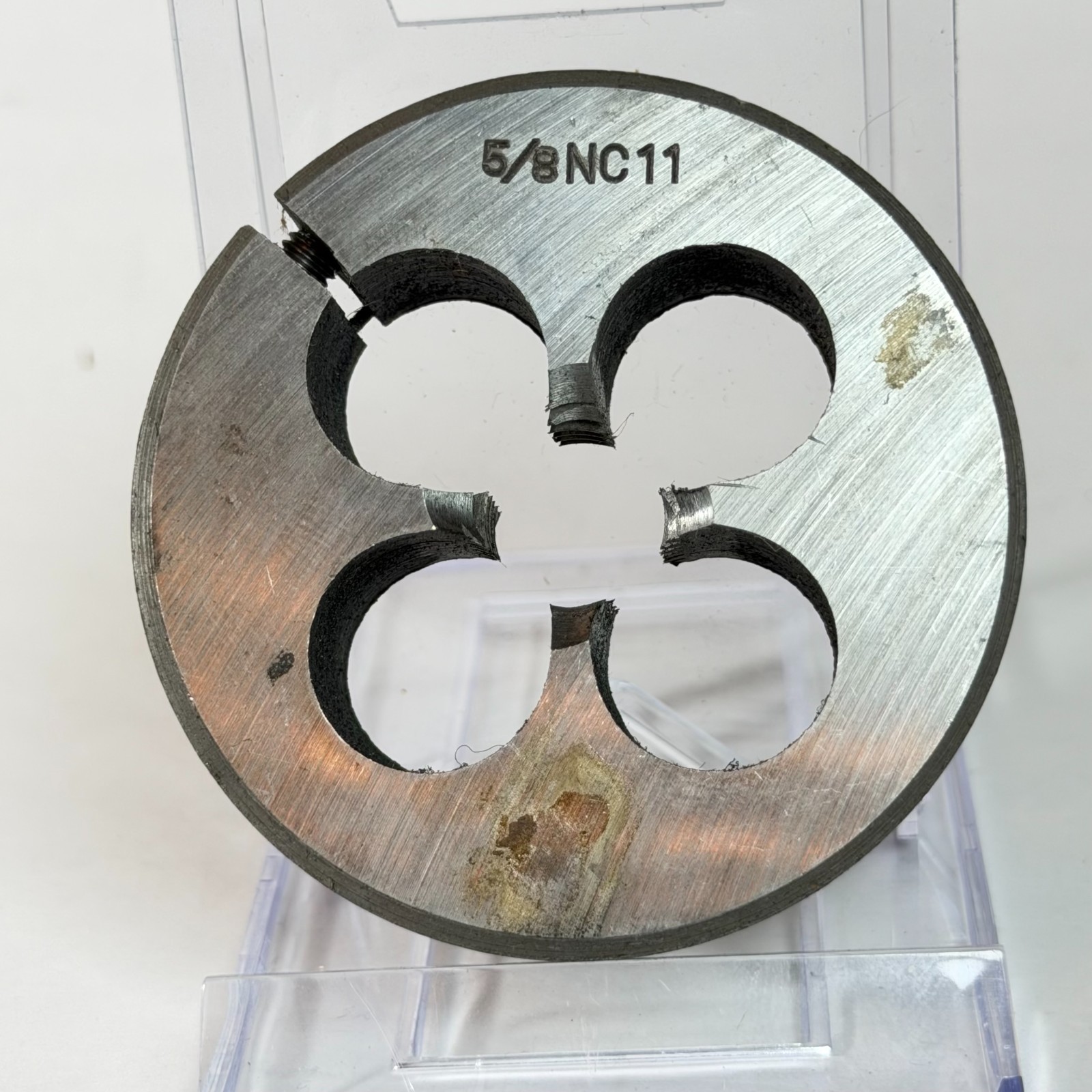 5/8‑11 UNC Thread Cutting Dies 2.5" OD US Military Surplus - 1 Loose Item