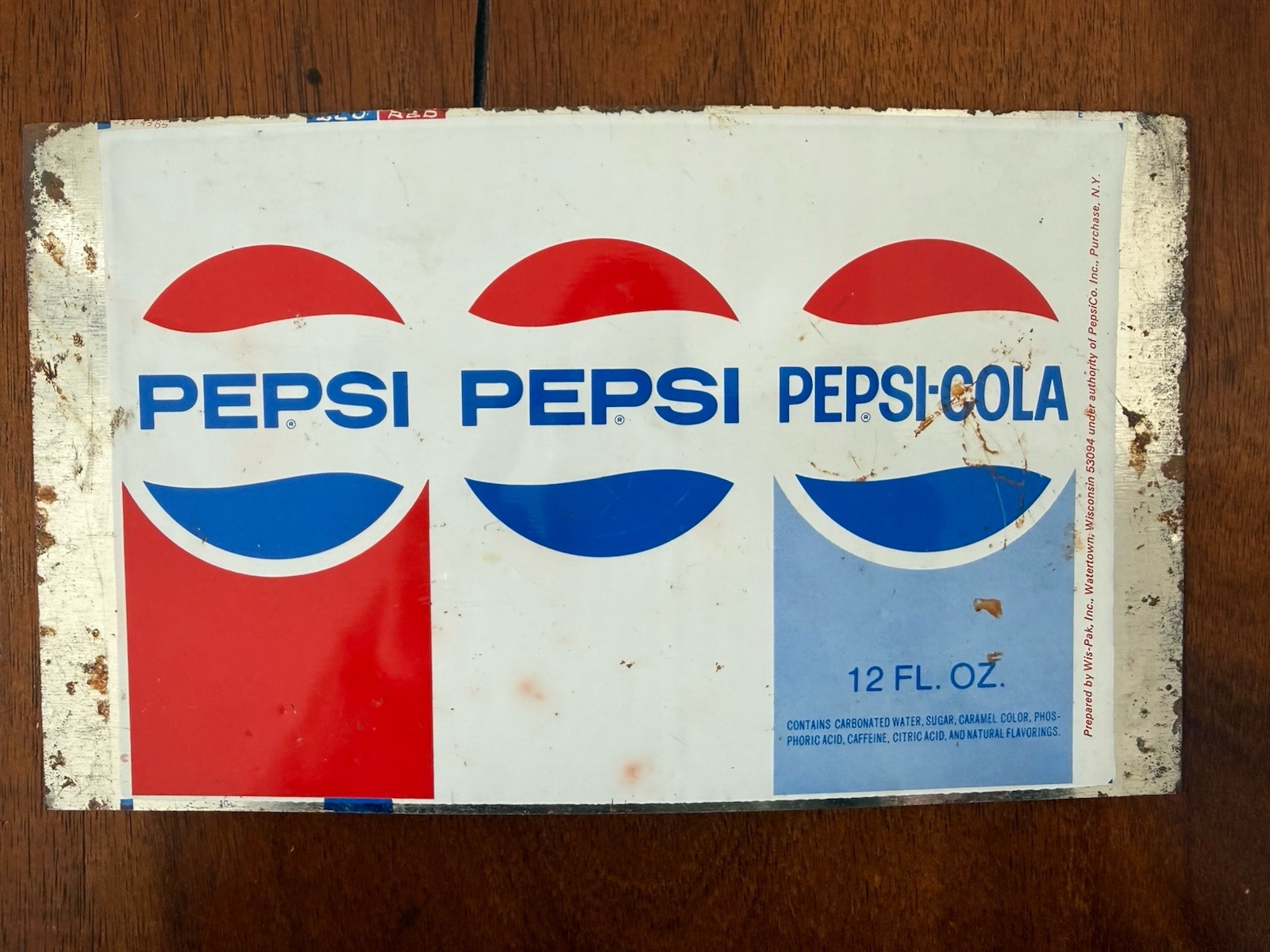 Unrolled Vintage Pepsi Cola Aluminum Can