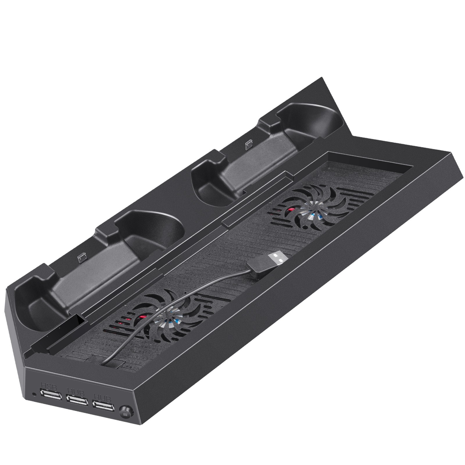 PS4 Bluetooth Wireless Controller Gamepad & Cooling Stand Rack With Fans