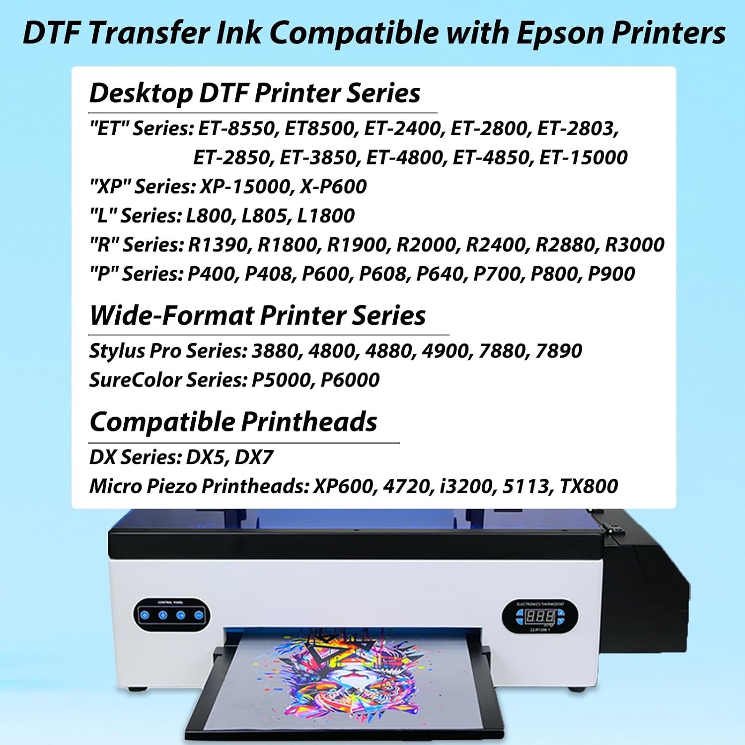 Water-Based Ink Compatible with Various Printers