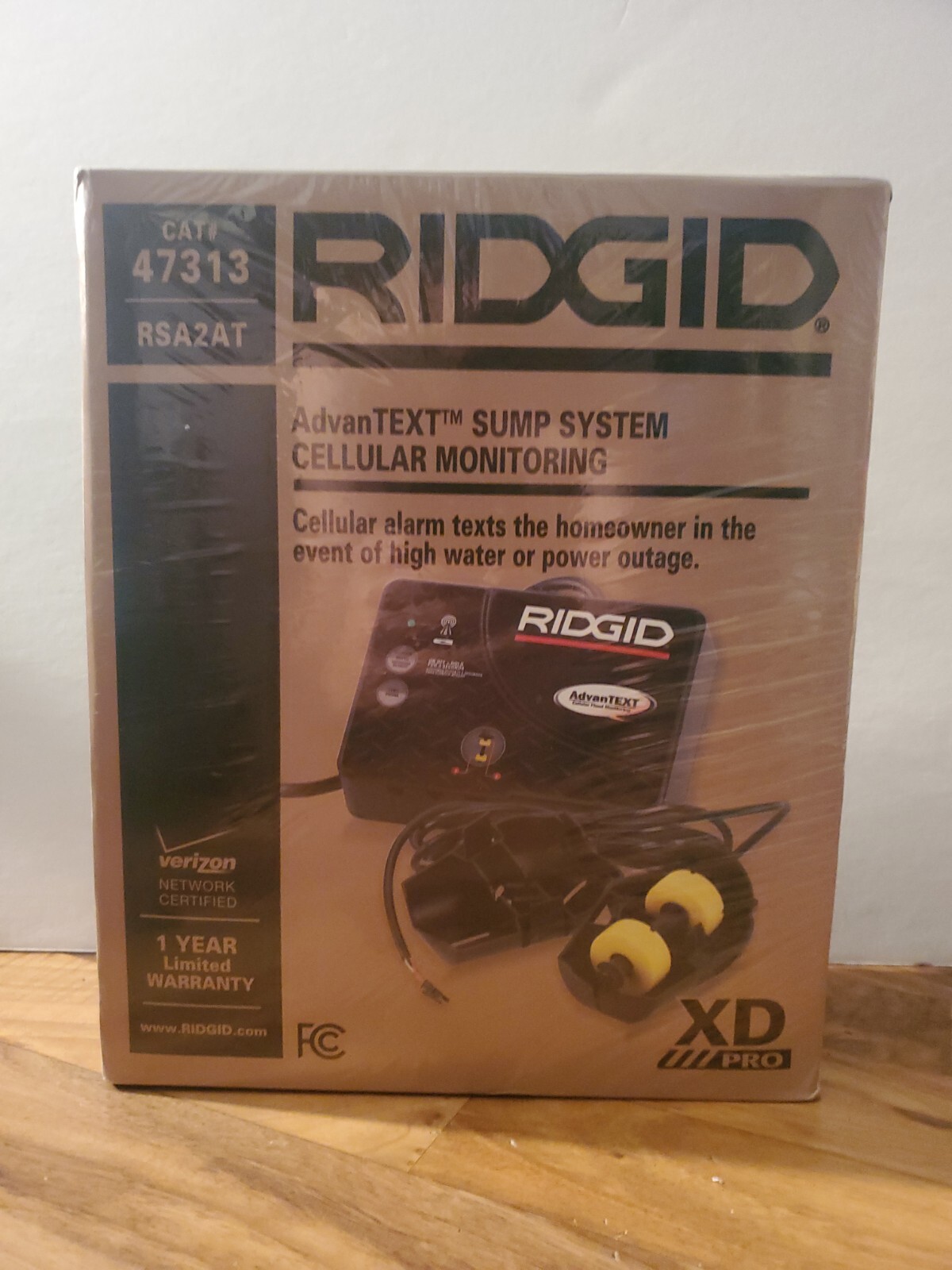 Ridgid Advantext Sump System Cellular Monitoring 47313 RSA2AT XD Pro Verizon
