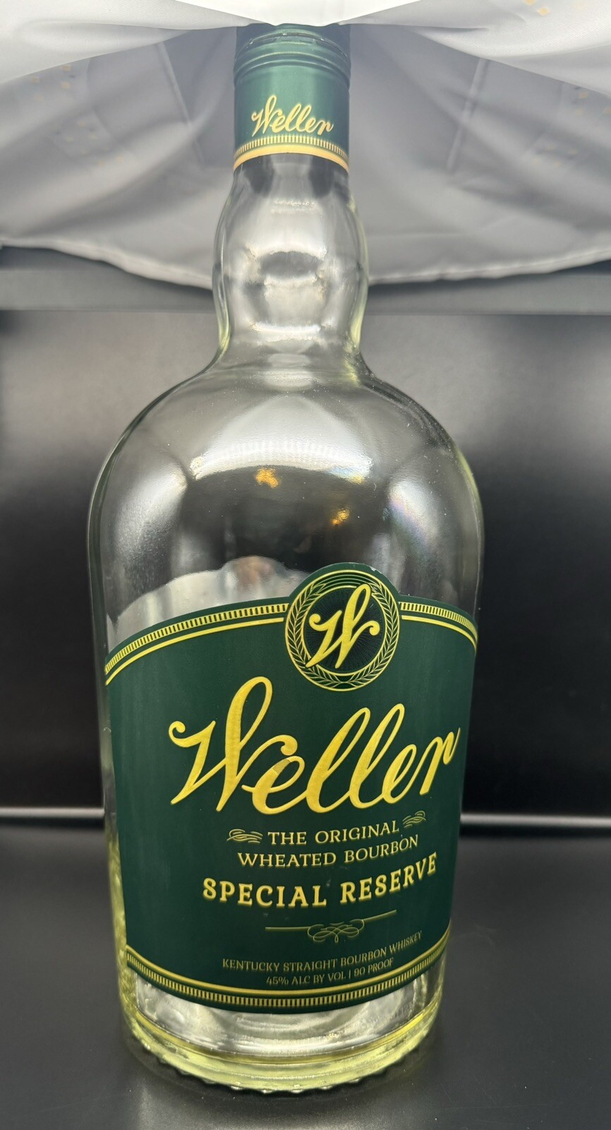 Weller-Special Reserve-Bourbon Whiskey EMPTY 1.75 L liquor bottle Buffalo Trace