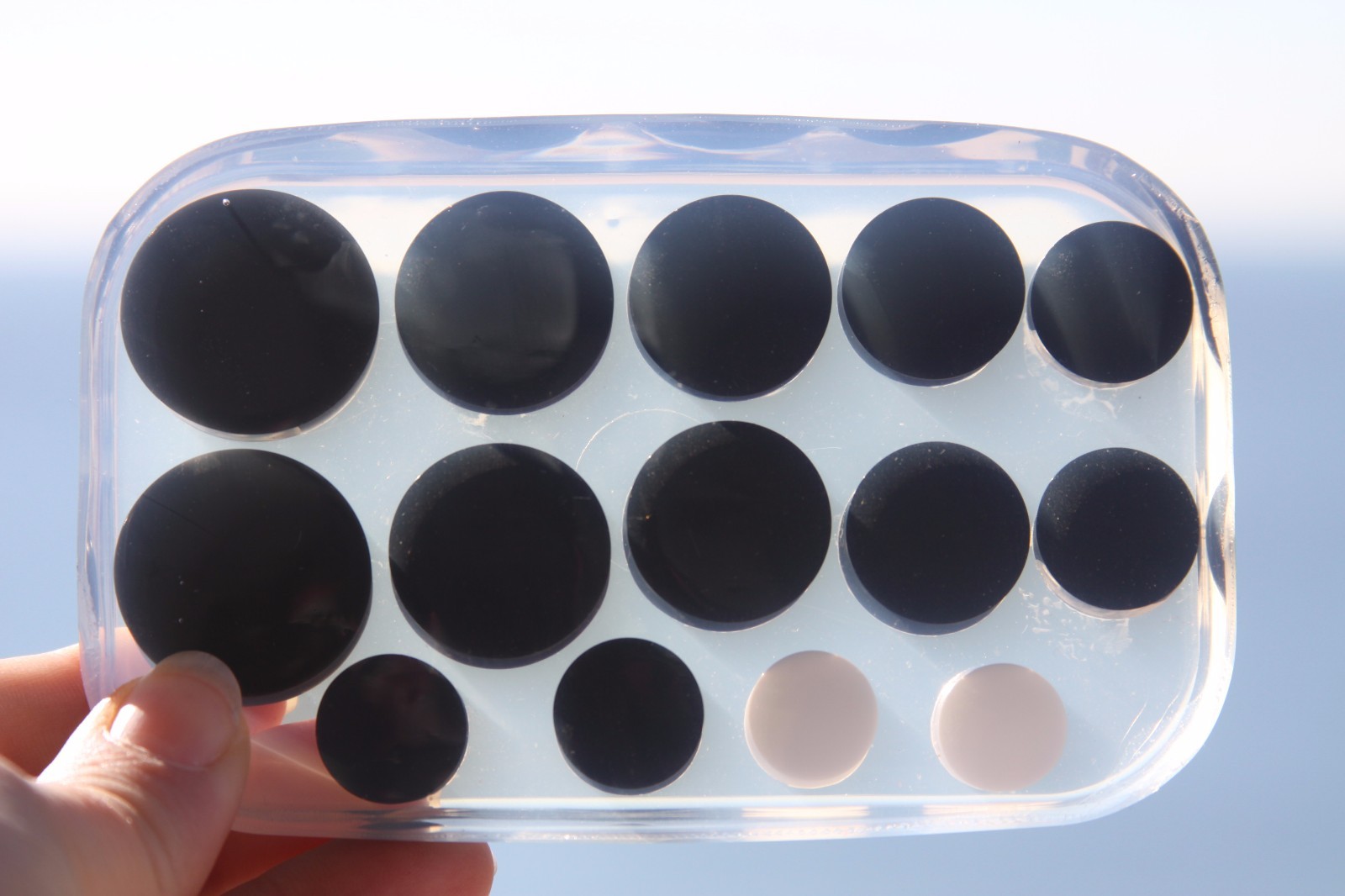 Resin Ear Plugs Gauge Mold made from Clear High Grade Silicone 7 pair (O-76)
