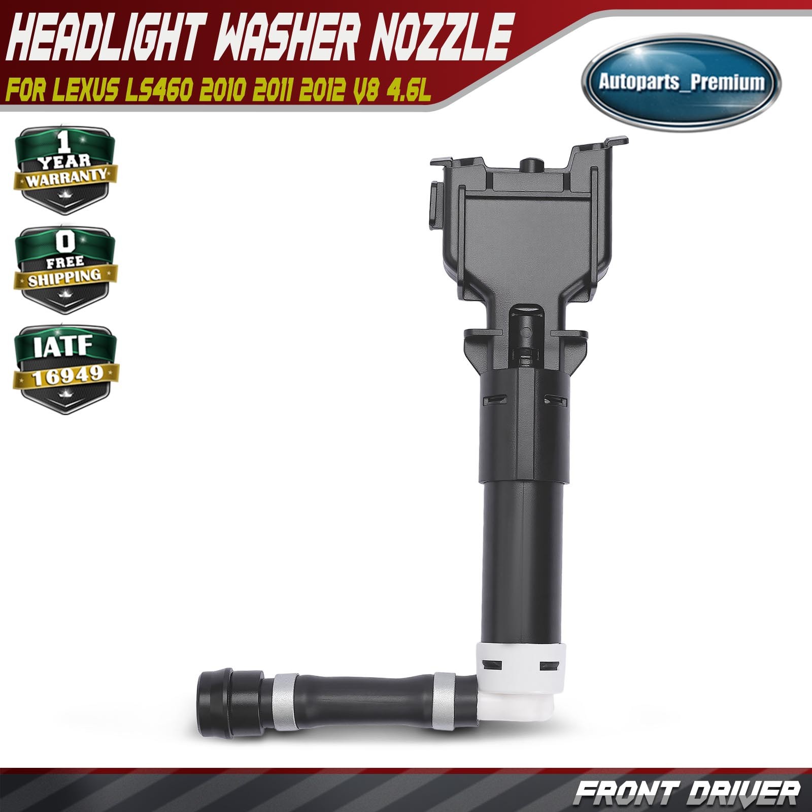 Front Left Headlight Washer Nozzle for Lexus LS460 LS600h 2010-2013 8520850060