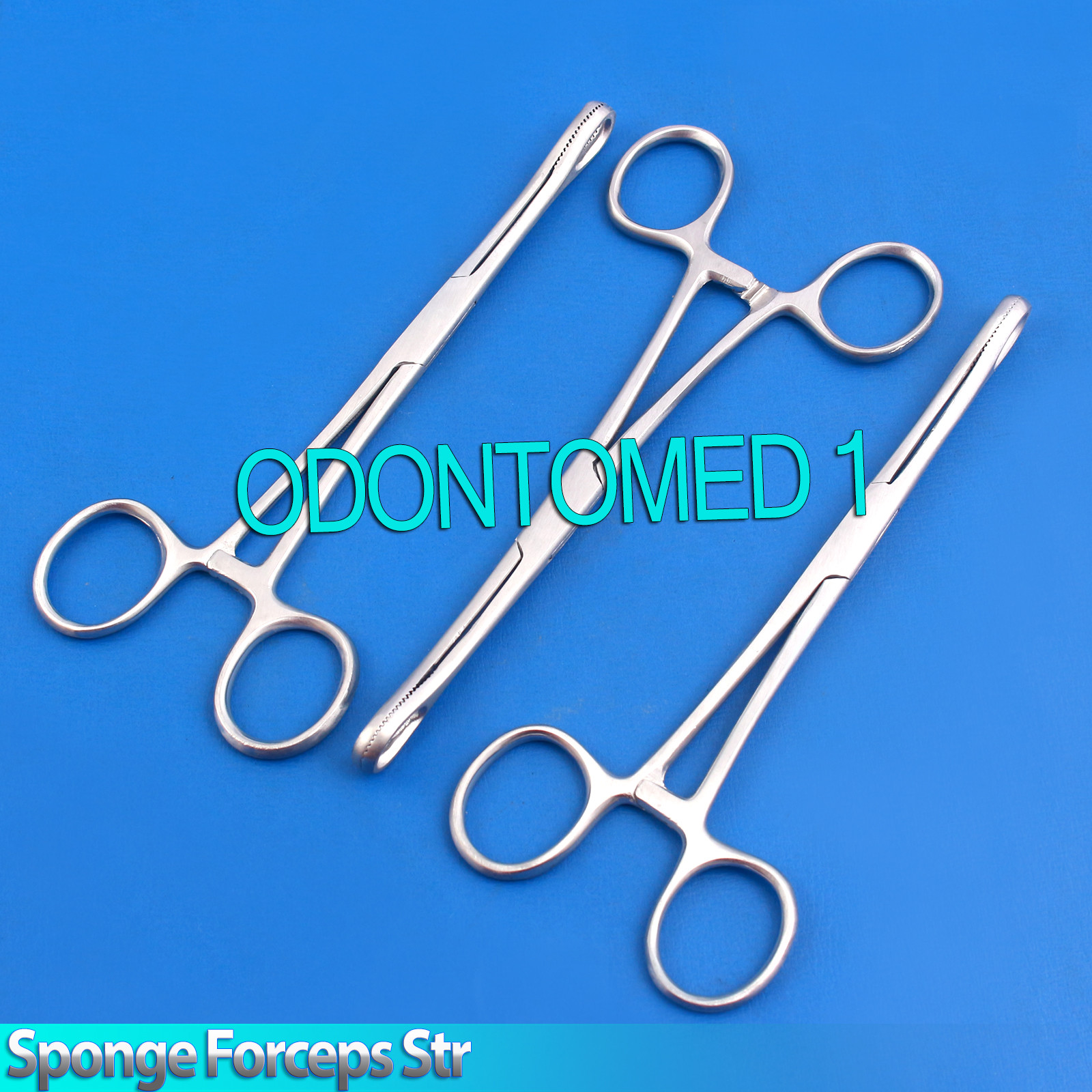 3 Sponge Holding Forceps Straight 6" Surgical Instruments
