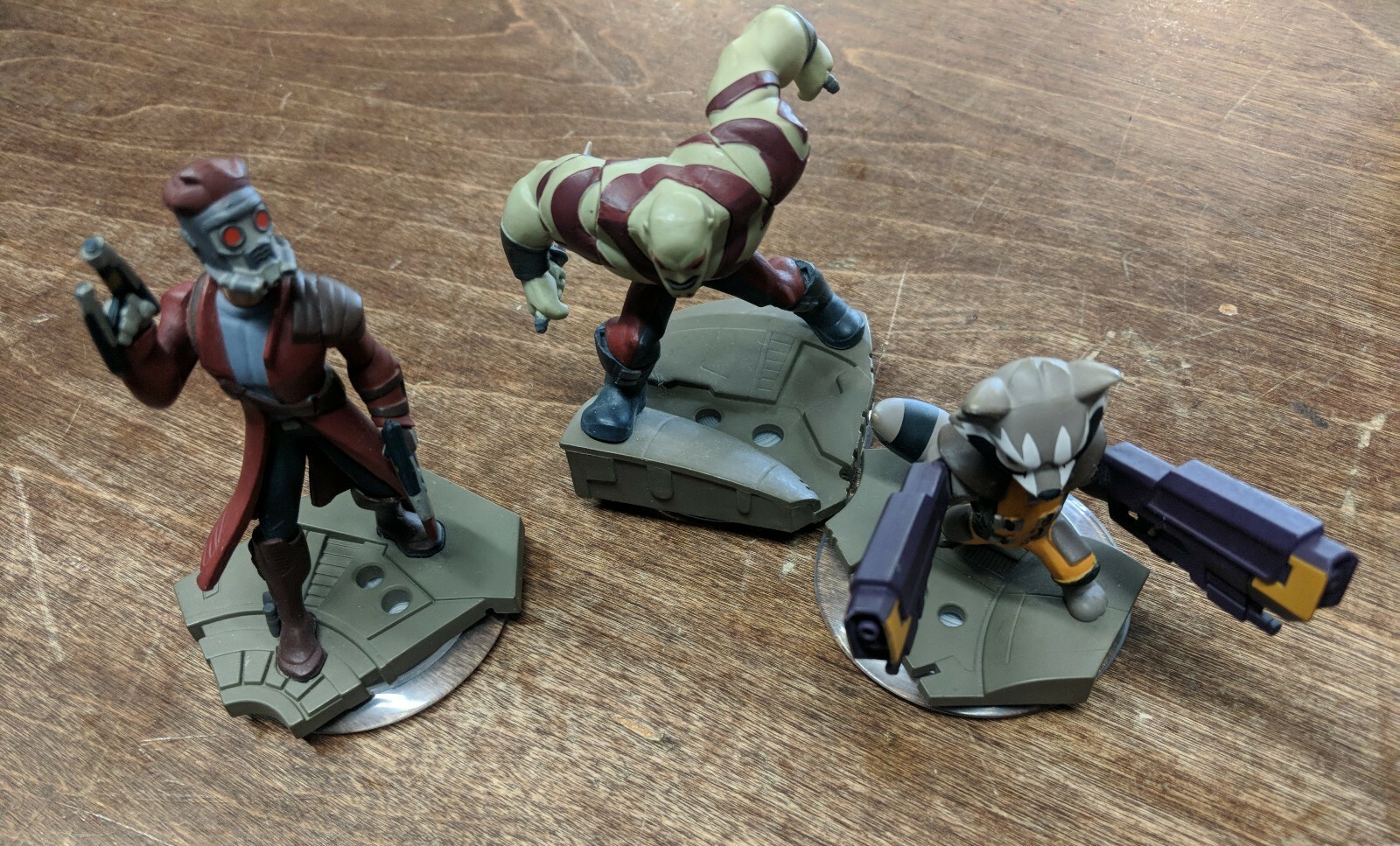 Guardian of the Galaxy Star Lord DRAX Rocket Raccoon Disney Infinity 2.0 Figure