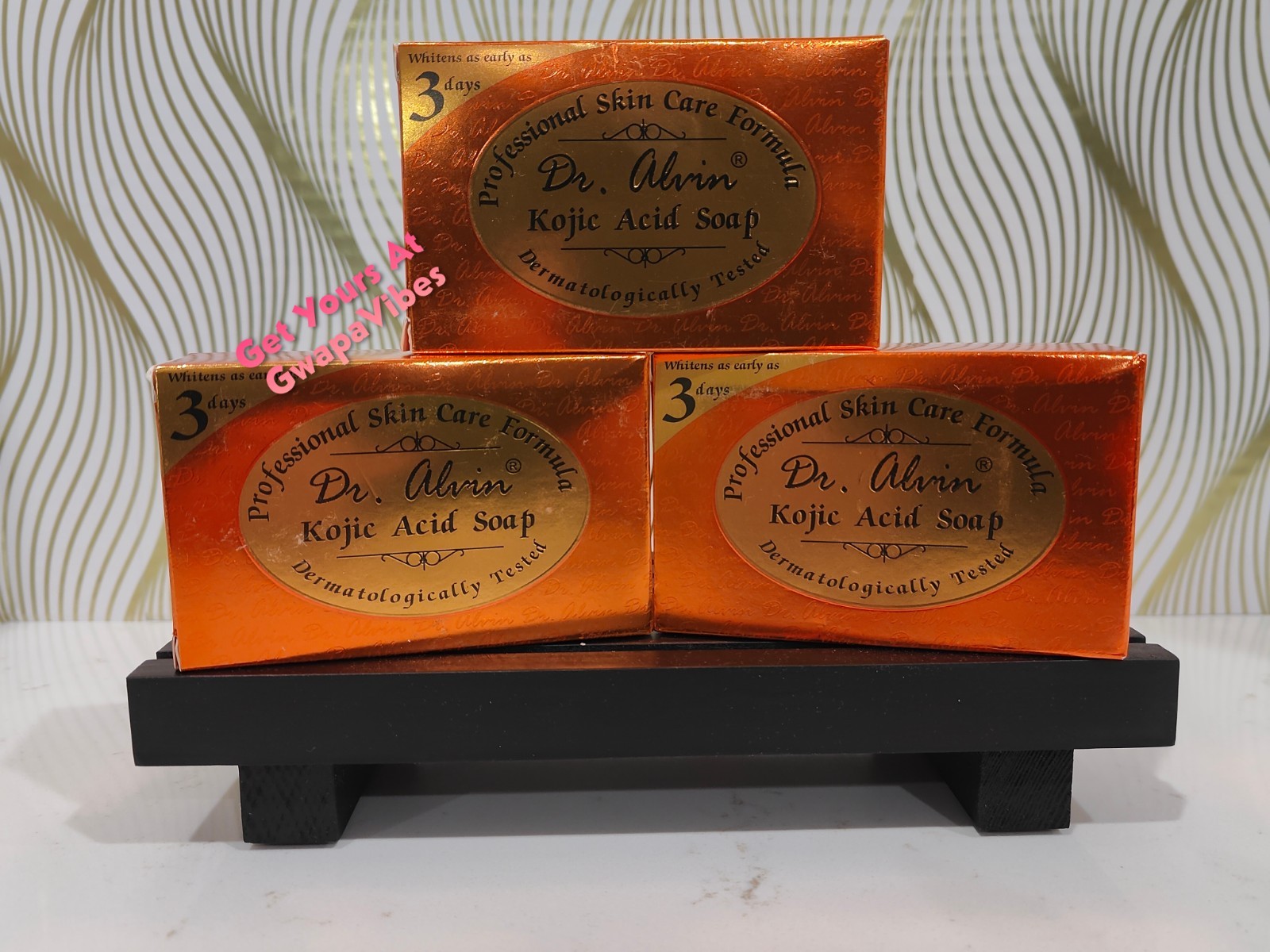 x3 Dr.Alvin Kojic Acid  Soap 135G - (Authorized US Seller) x3