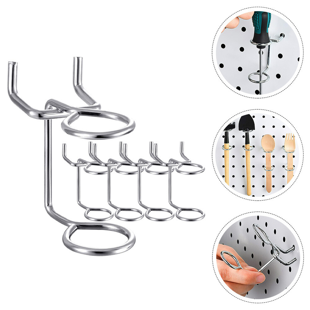 5pcs Screwdriver Organizers Pegboard Tool Holders Double- Screwdriver Racks