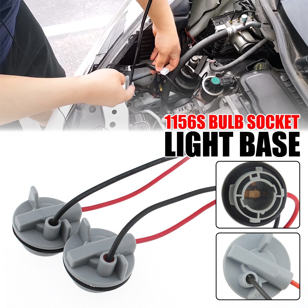 Universal Pigtail Wire Female Socket 1156 S Two Harness Rear Turn Signal Fit