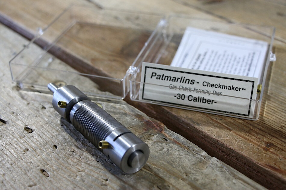 30 cal Patmarlins Checkmaker Gas Check Forming Tool and Die Set