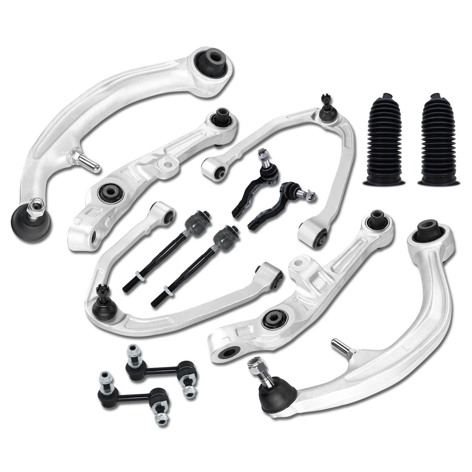 14Pc Front Control Arms Kits for 2003-2008 2009 Infiniti G35 Nissan 350Z RWD 2WD