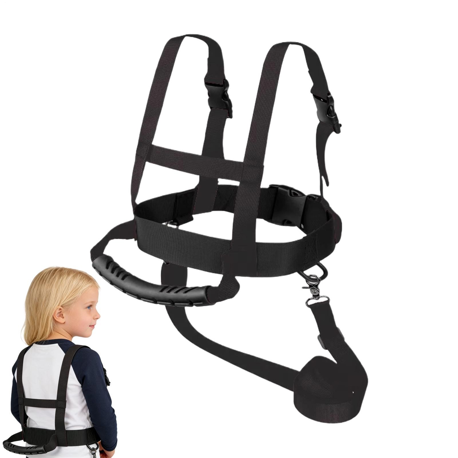 Kids Ski Harness Adjustable Retractable Anti-fall Safety Leash