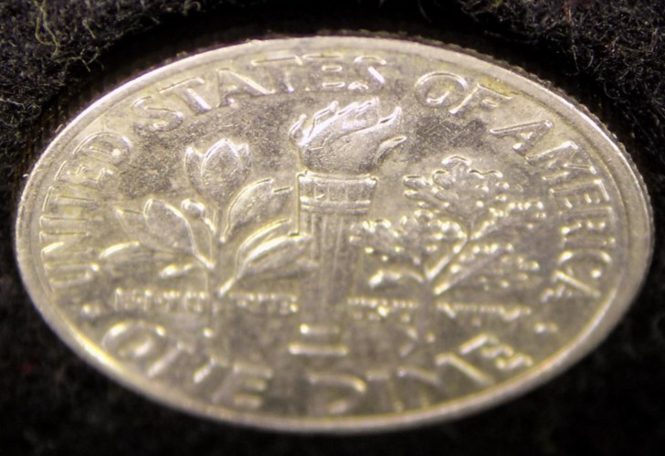 1998-P Roosevelt Dime Misaligned Die Obverse Off Center Error