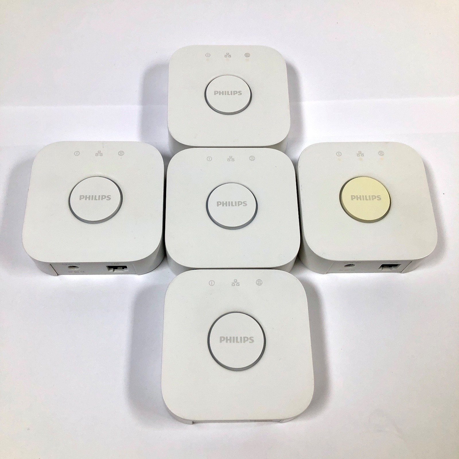 LOT OF 5 Philips Hue Bridge 2nd Gen 3241312018A FOR PARTS