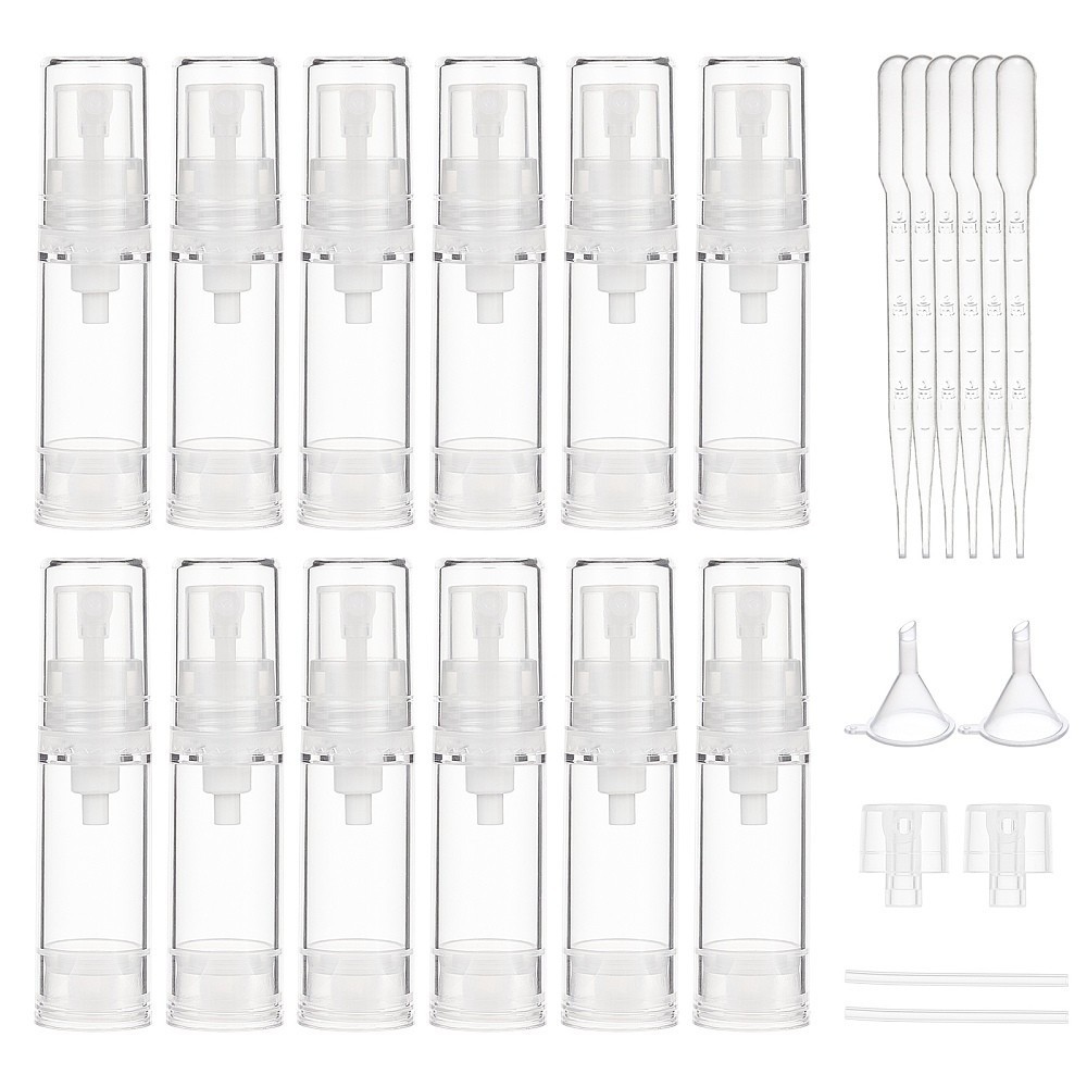 1set Plastic Vacuum Spray bottle Refillable Bottles with Plastic Funnel Hopper