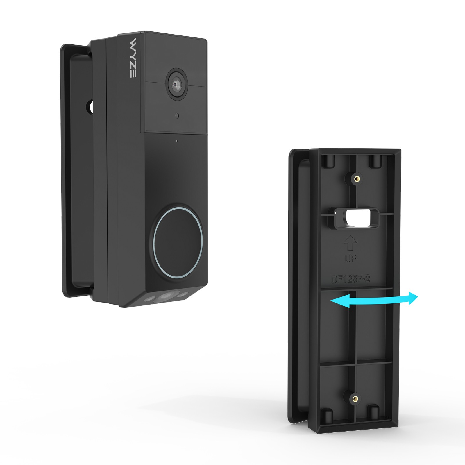 0-45°Stepless Adjustment Doorbell Stable Base For Wyze Duo Cam Battery Doorbell