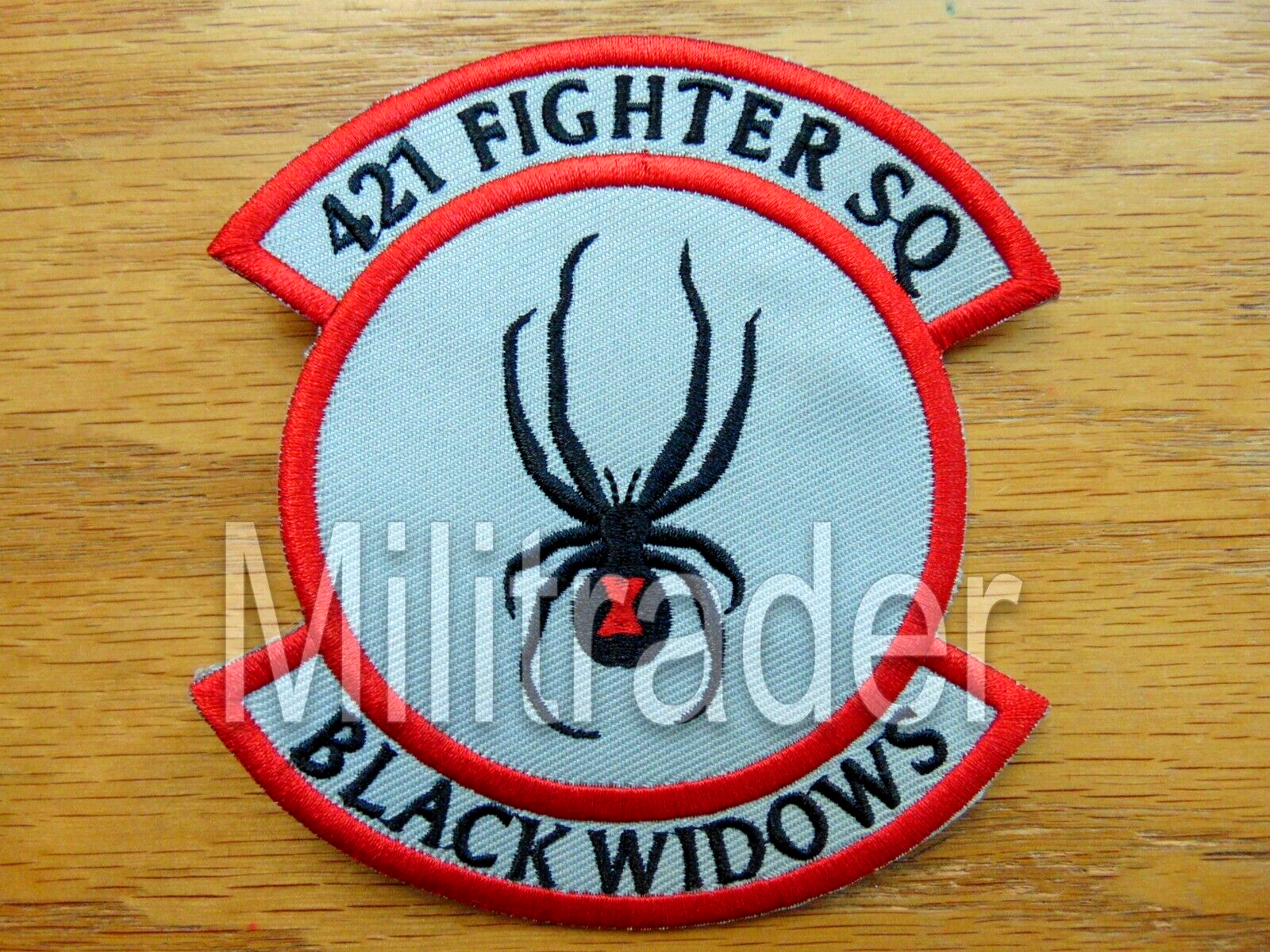 USAF 421st Fighter Squadron Black Widow Patch