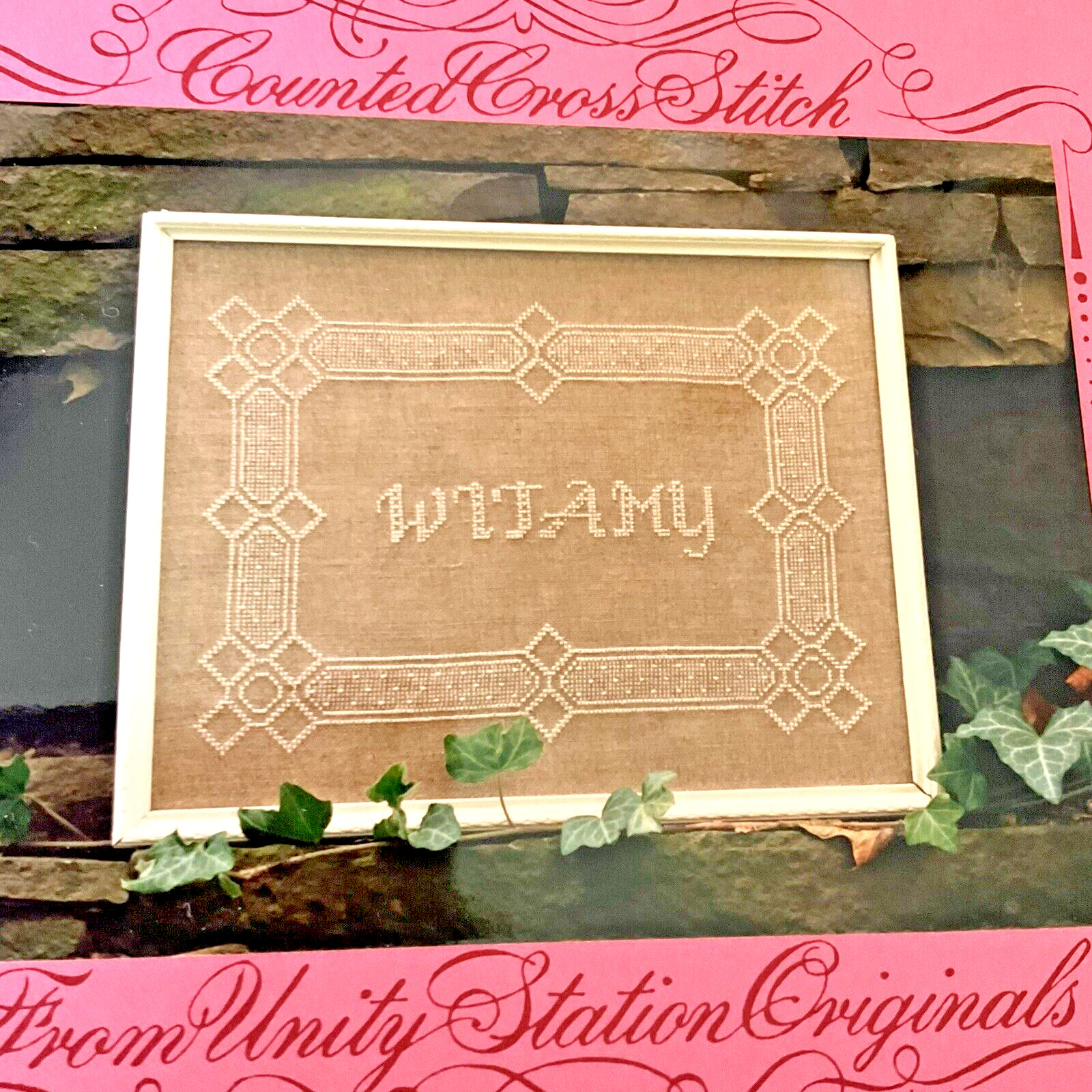 Unity Station Originals Counted Cross Stitch Polish Welcome Witamy Chart New