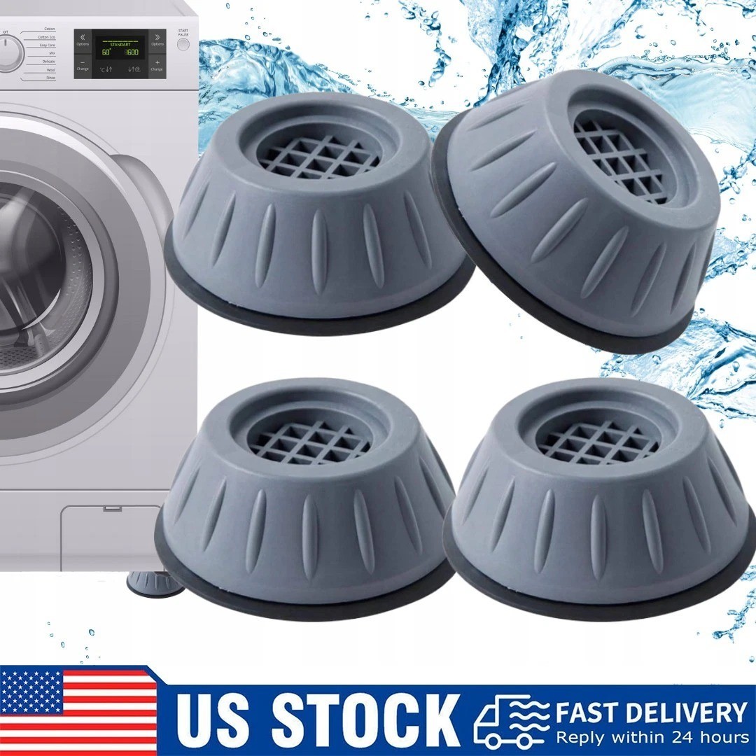 4-PCS Anti Vibration Washing Machine Support Anti-Slip Rubber Feet Base Pads Mat