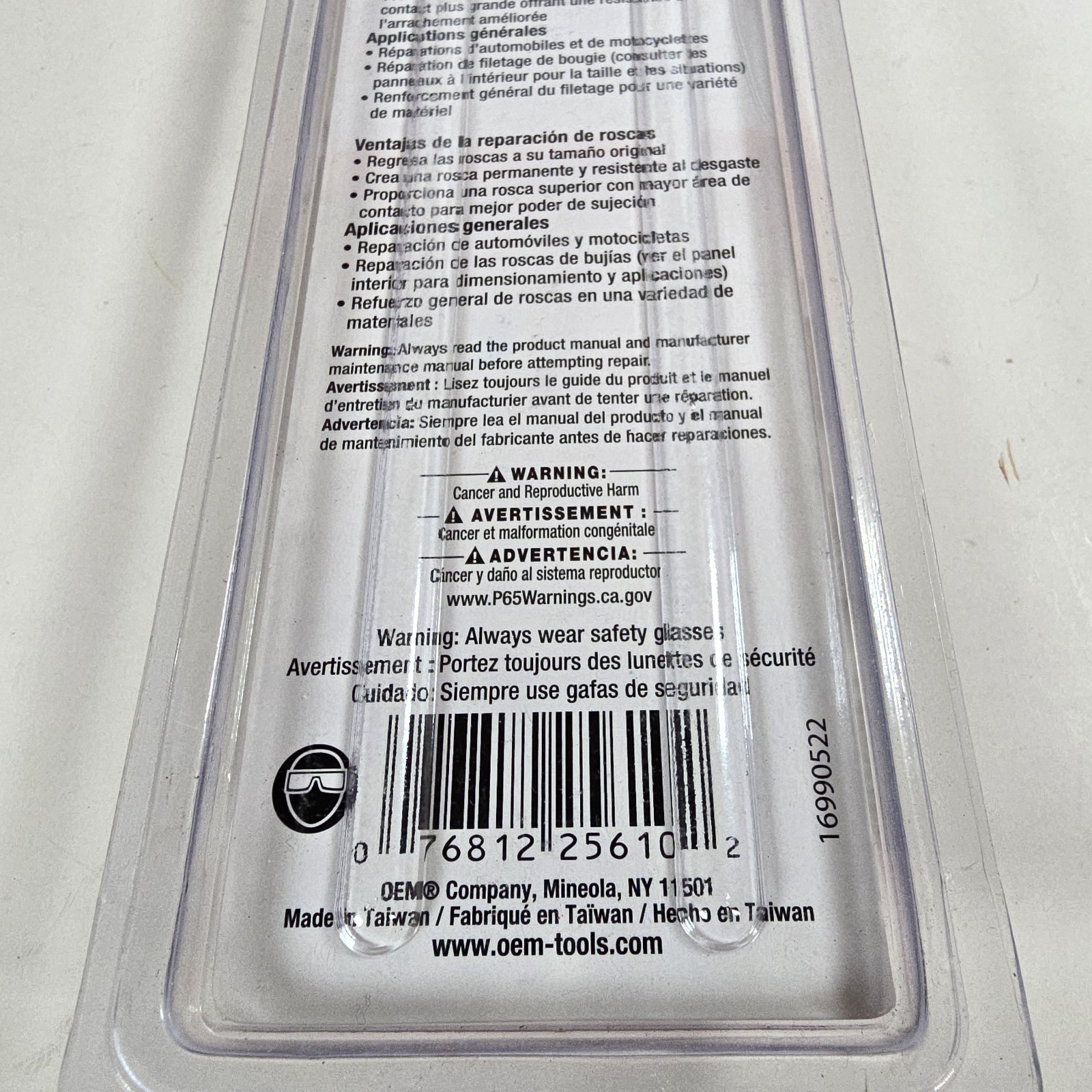 OEM Tools 25610 Thread Repair System UNC 1/2-13 Insert Kit New