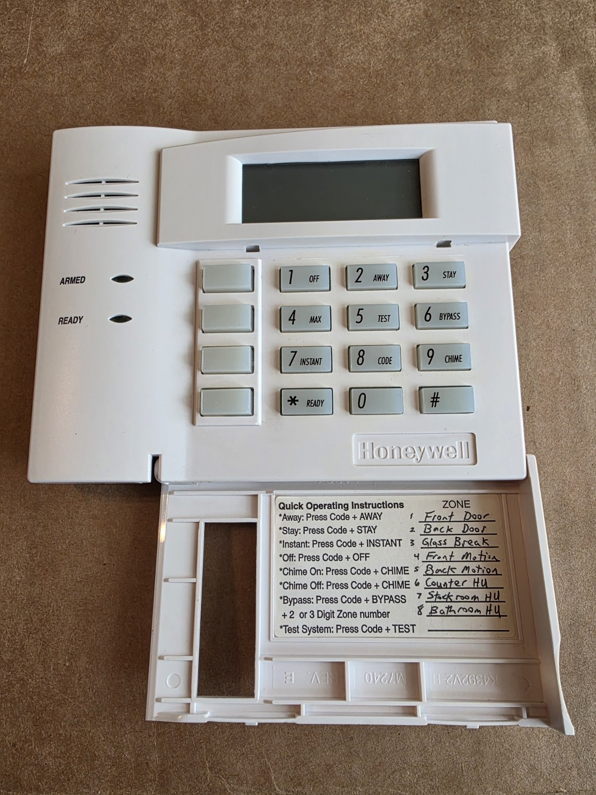 Honeywell 6150 Fixed English Keypad