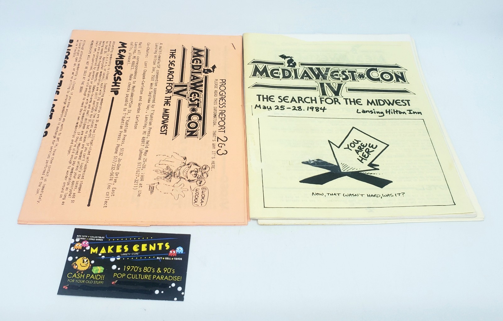 Media West Con 4 IV 1984 Convention Program & Newsletters - READ!