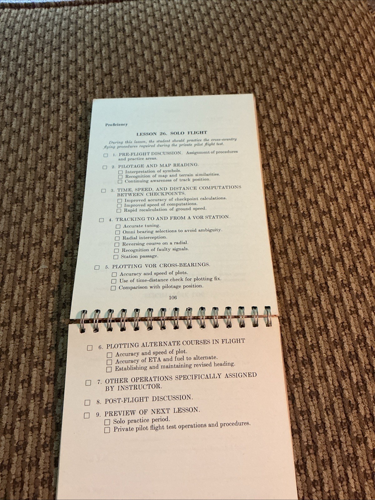 FAA AC 61-2A Private Pilot (Airplane) Flight Training Guide Revised 1964, Spiral